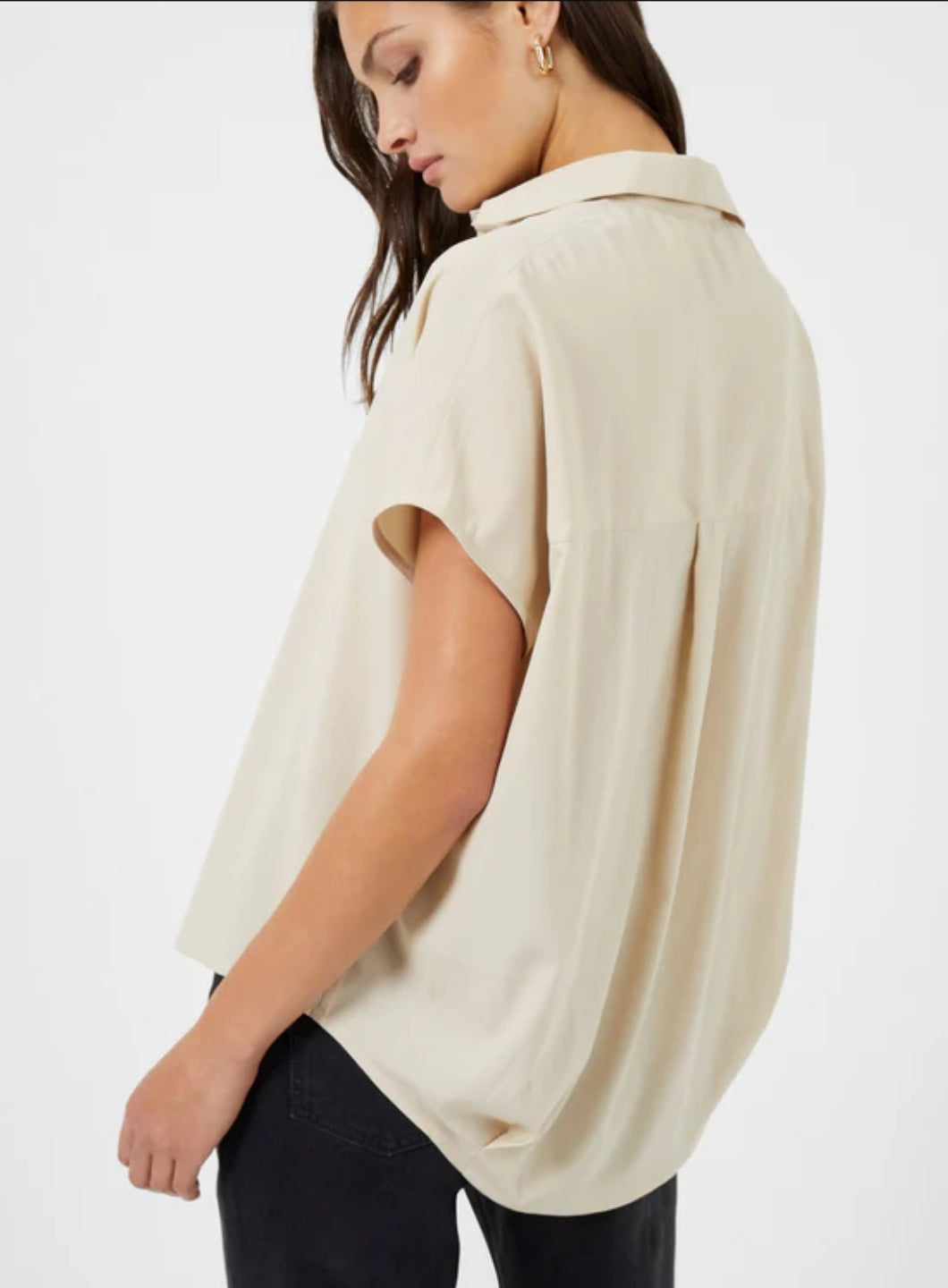 Crepe Light Pop Over Shirt