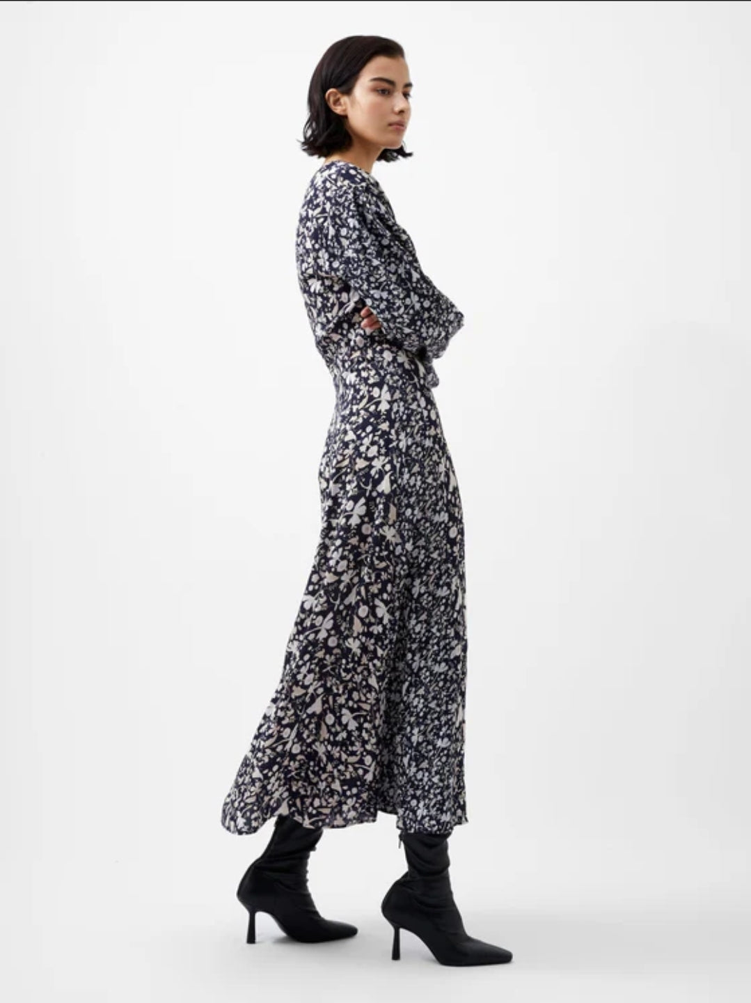 Drape Midi Dress