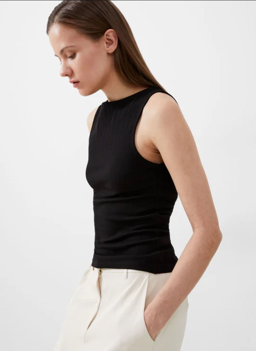 Simple Ribbed Tank Top