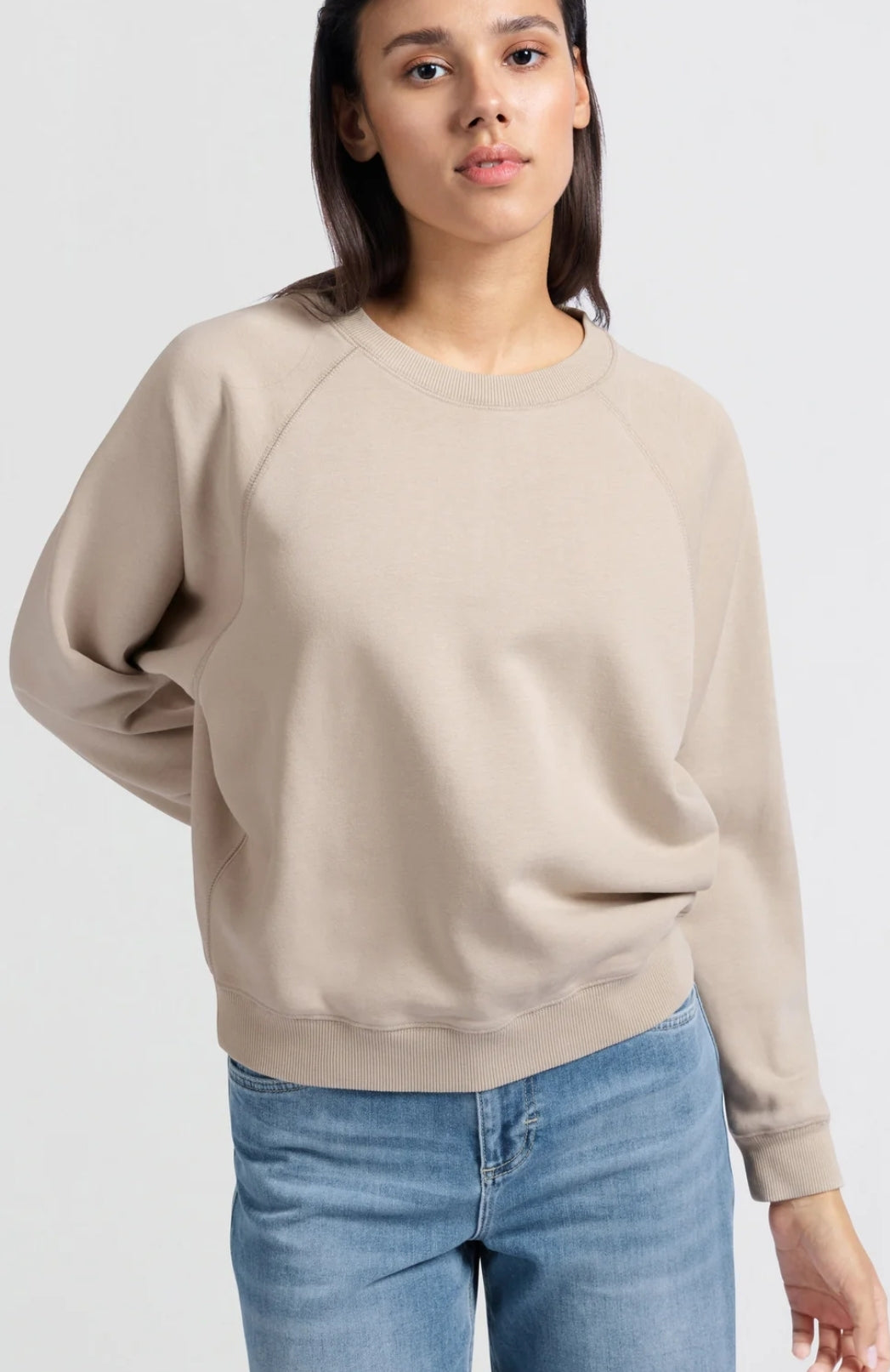 Sweatshirt with Raglan Sleeve