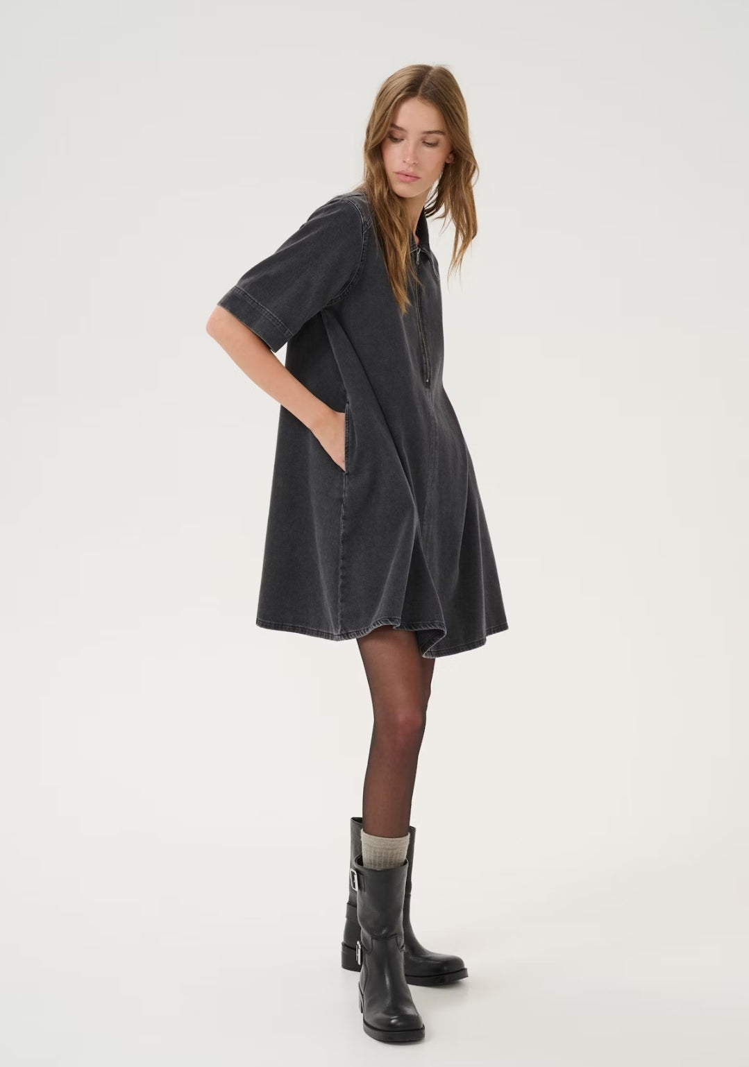 Malo Short Zip Dress