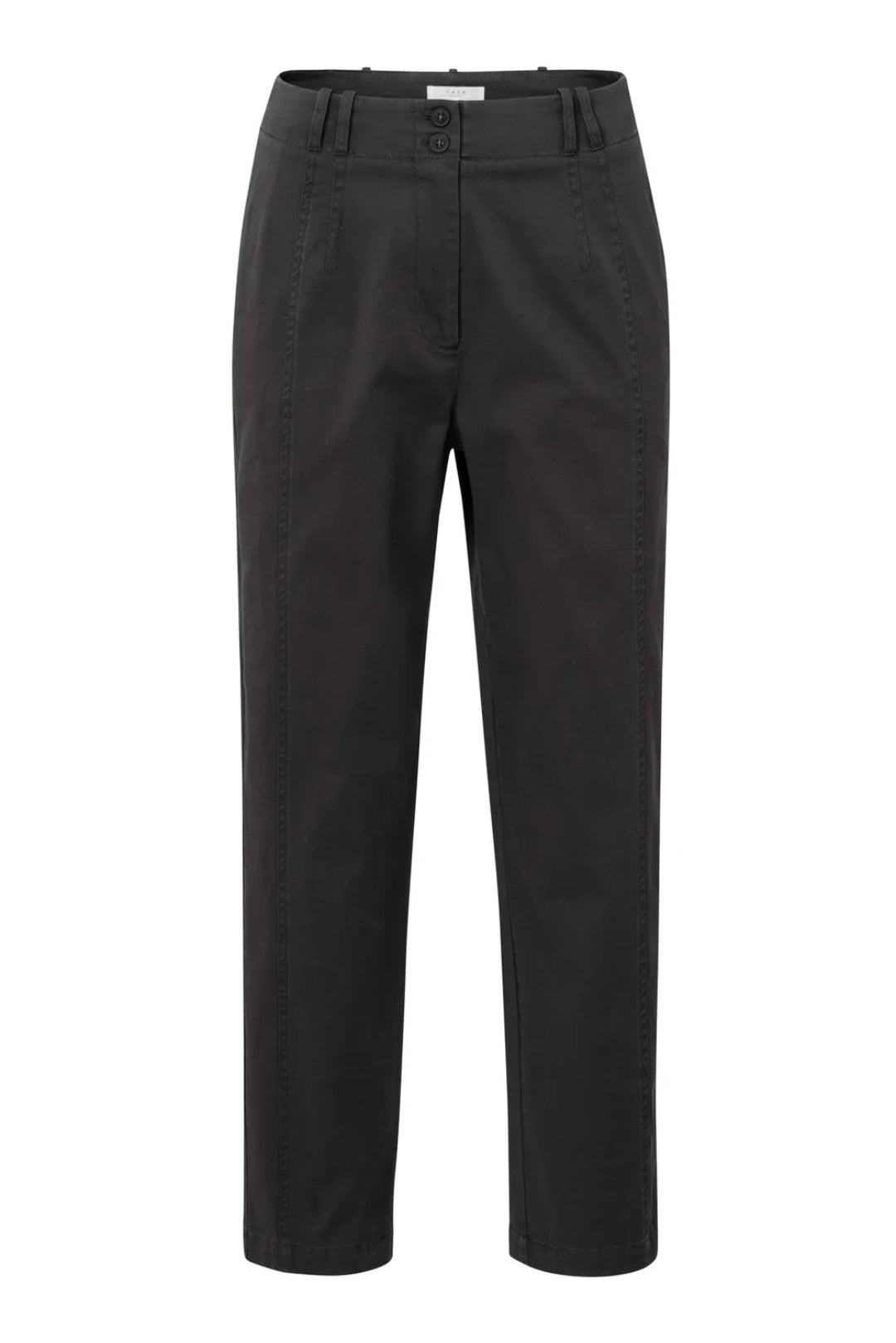 Cotton Woven High Waist Trouser