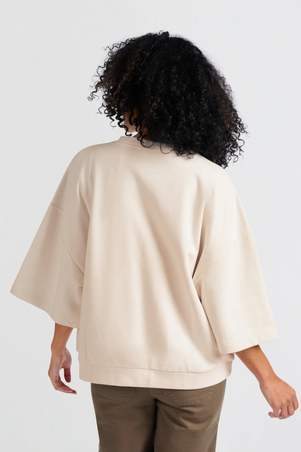 Oversized Sweatshirt with Wide Sleeves