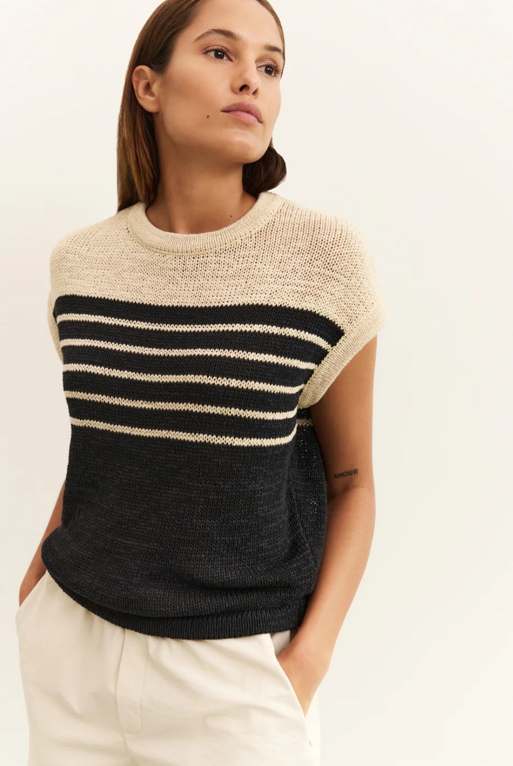 Sleeveless Knitted Top