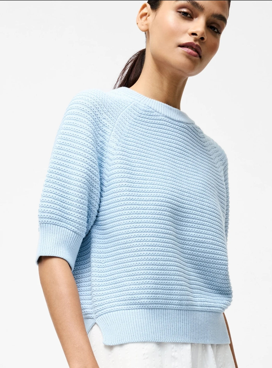 Lily Cotton Sort Sleeve Jumper