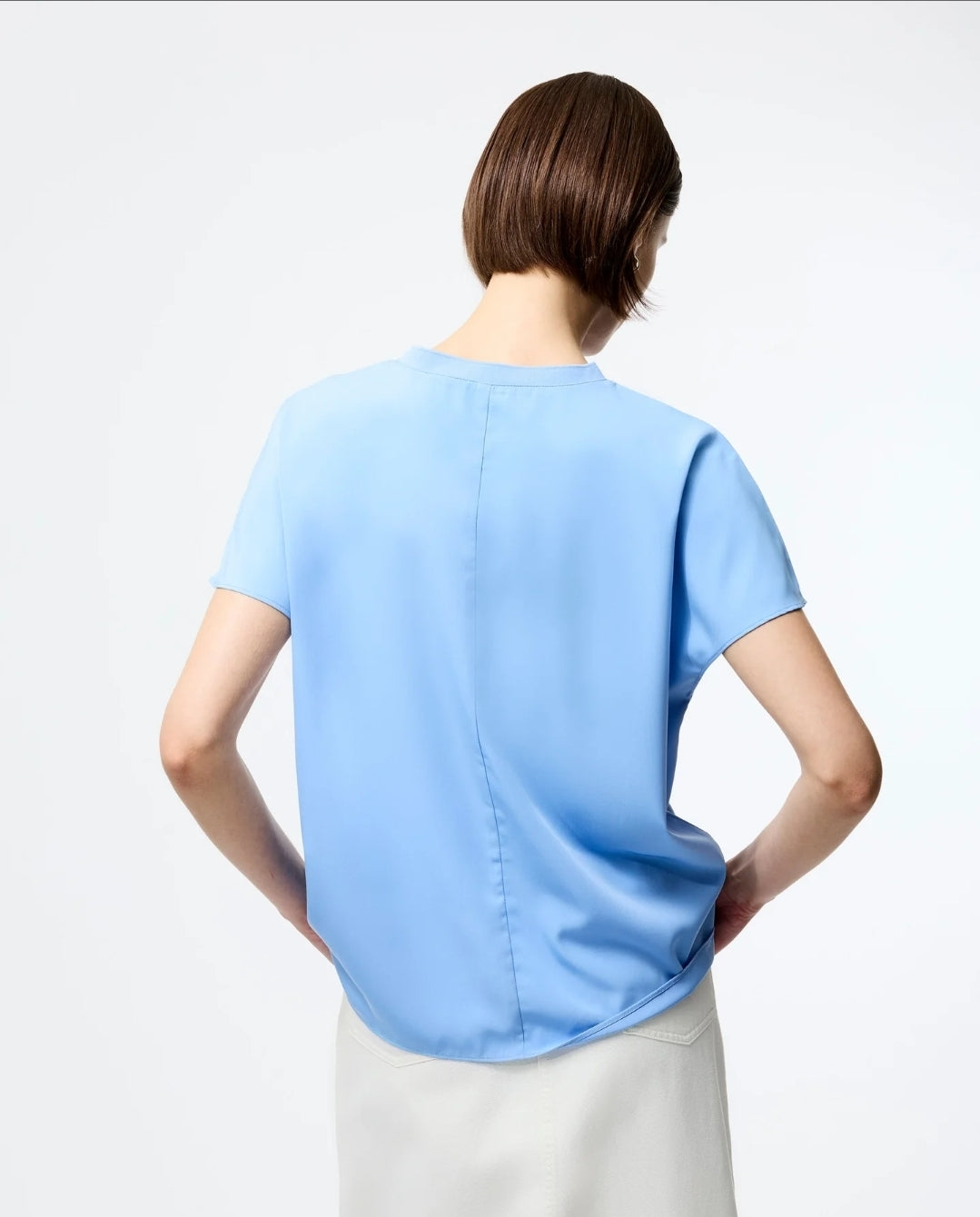 Capriana Crepe Crew Neck Top