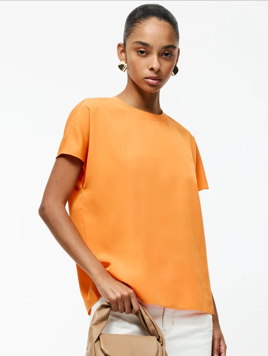 Capriana Crepe Crew Neck Top