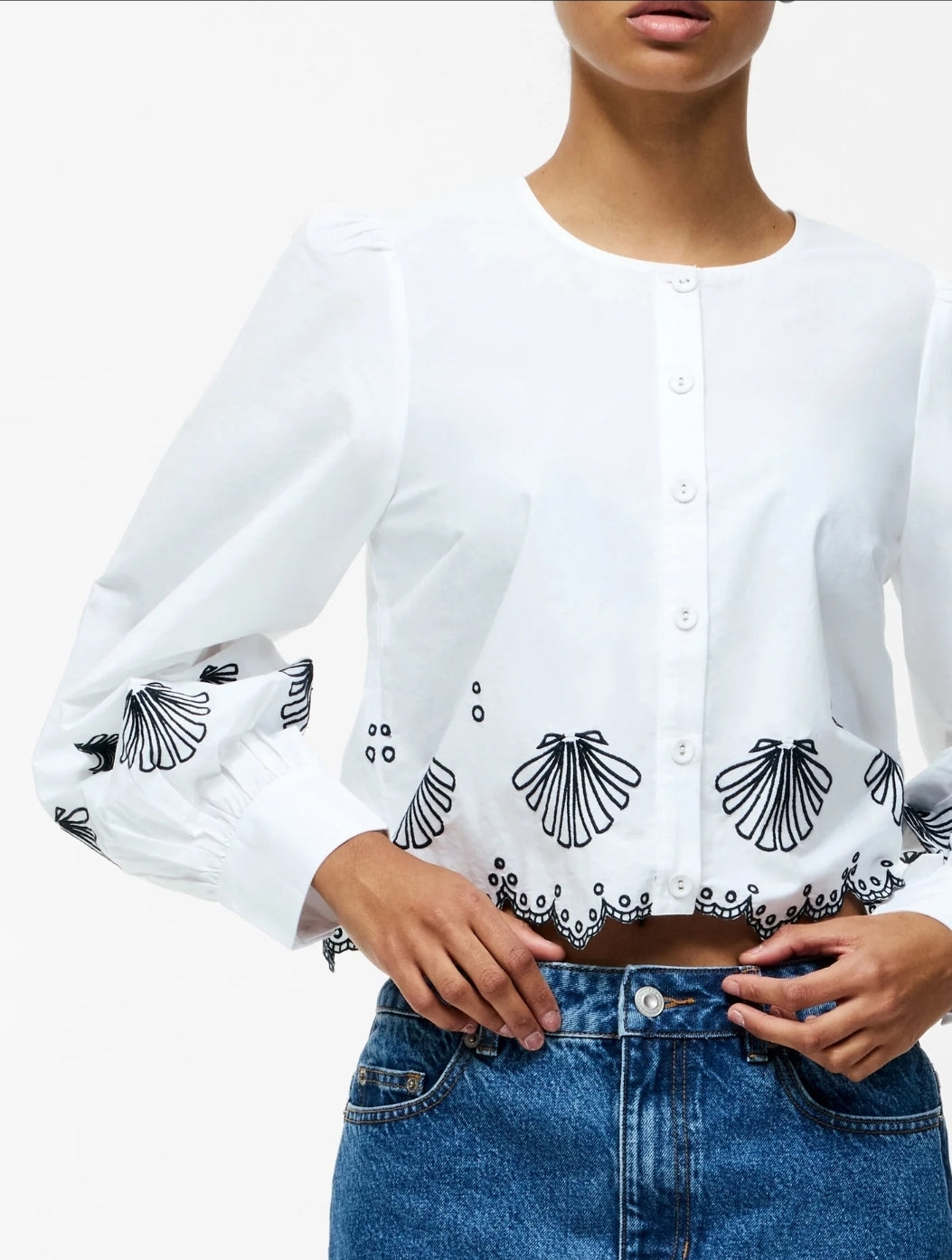 Cambria Cotton Embroidered Shirt