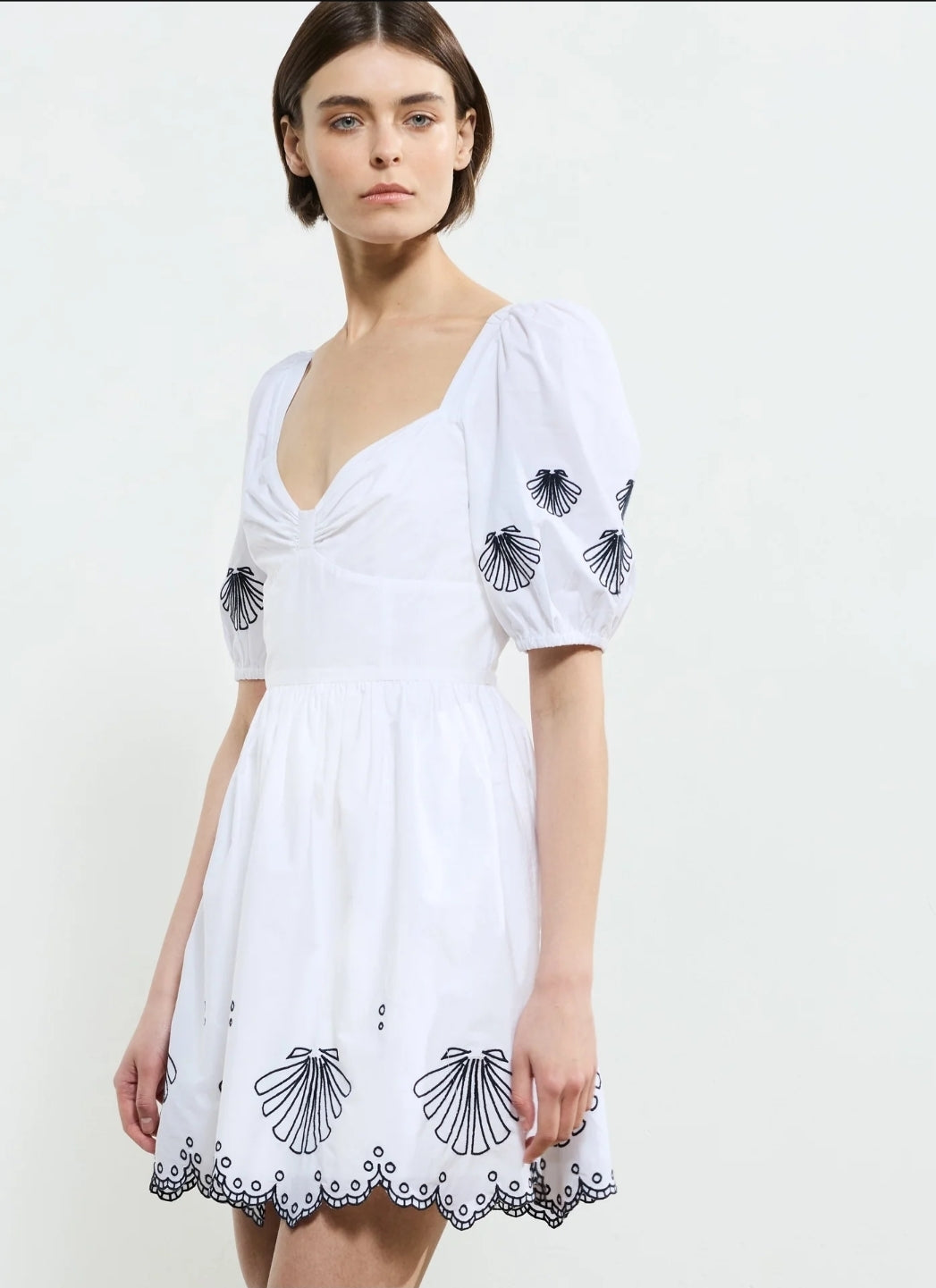 Cambria Cotton Anglaise Mini Dress