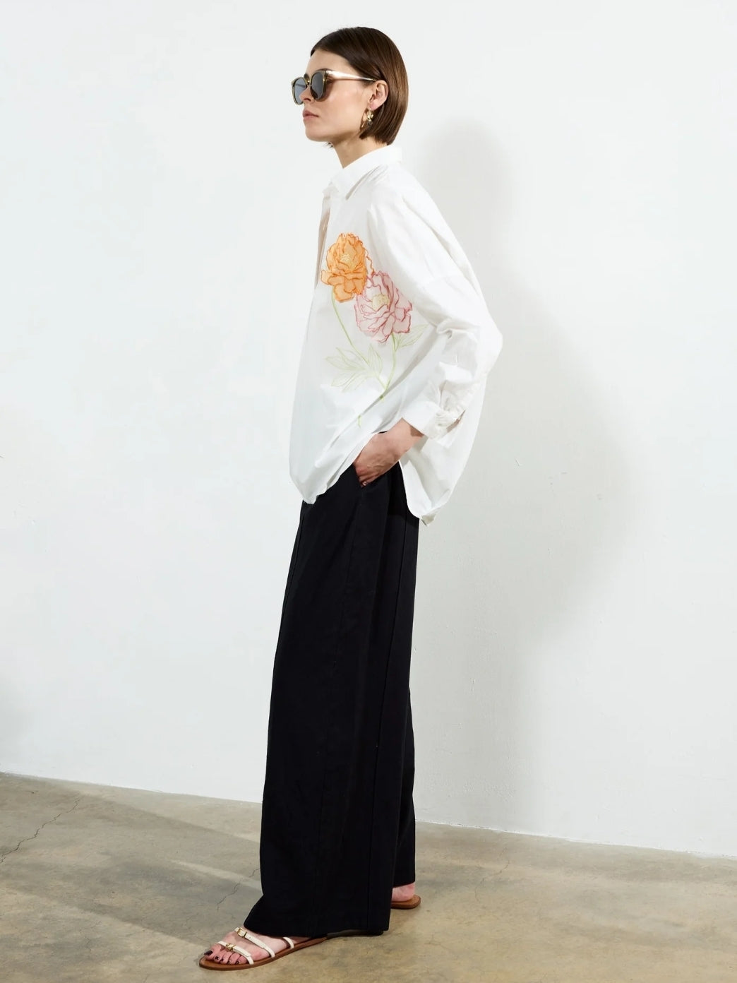 Cambria Cotton Pop-Over Shirt