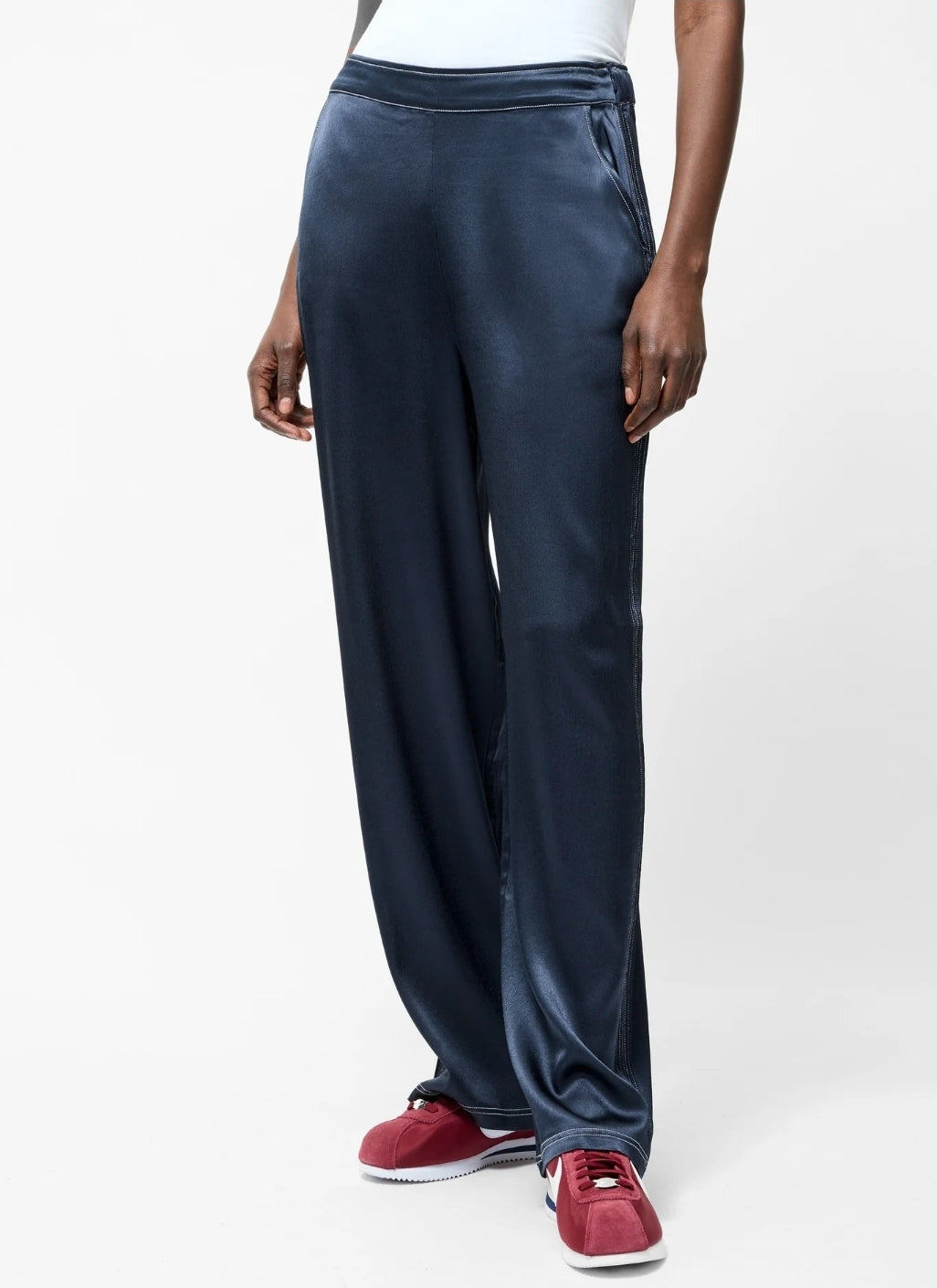 Akita Satin Wide Leg Trouser