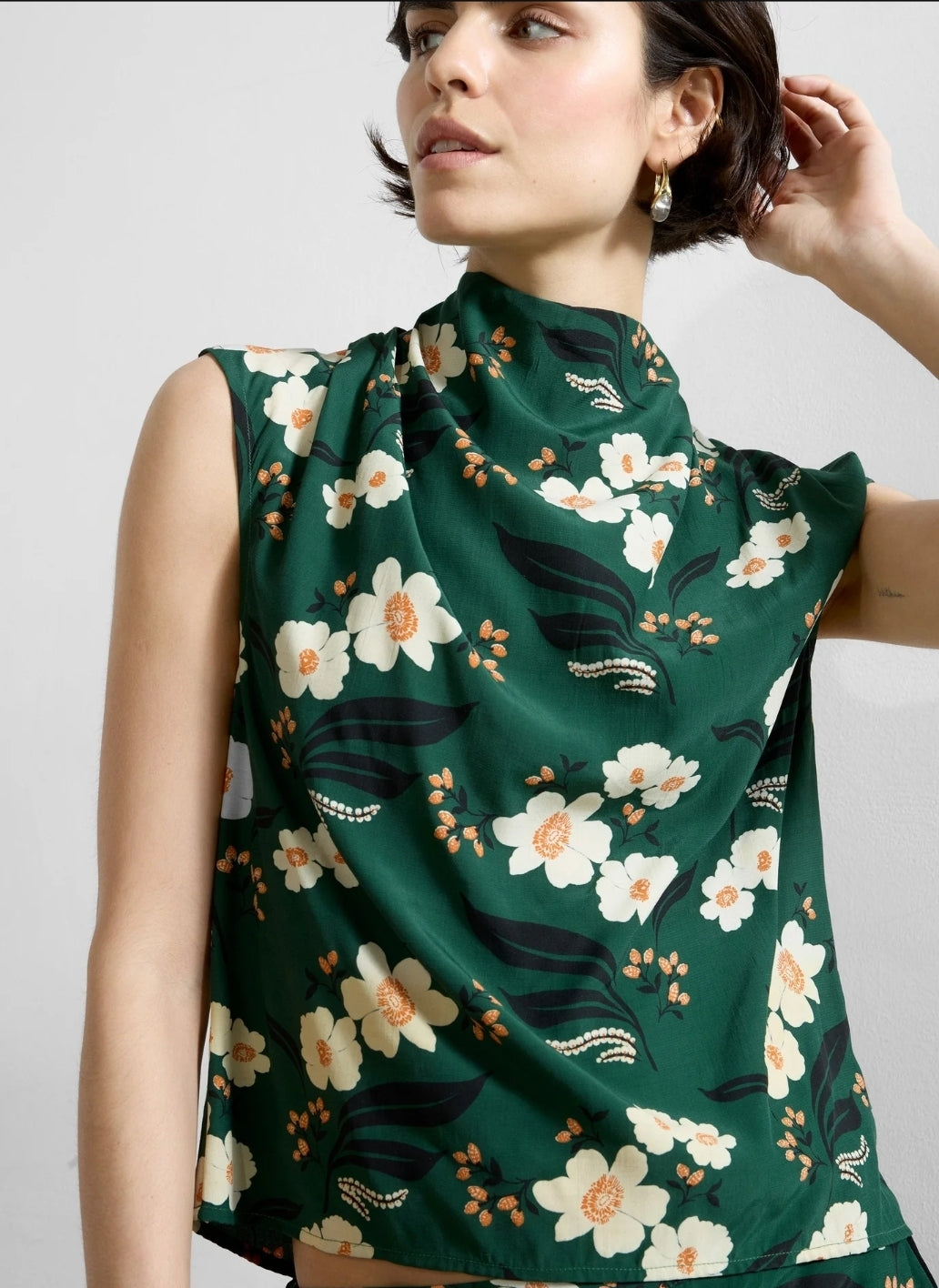 Rhian Draped Sleeveless Top
