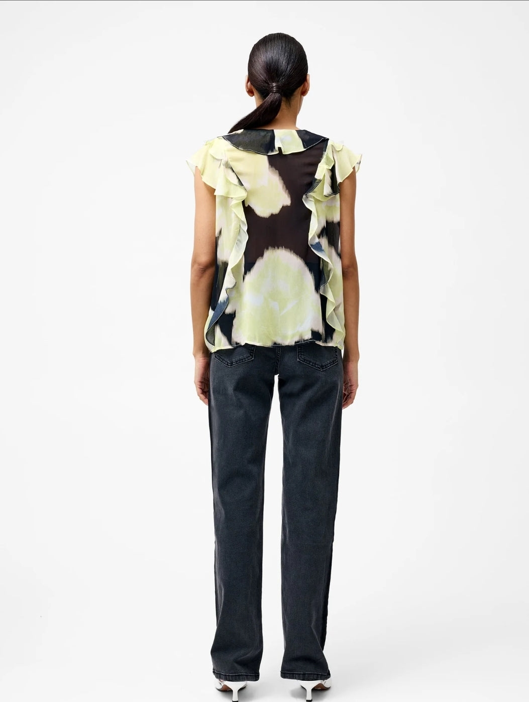Natalie Chiffon Ruffle Top