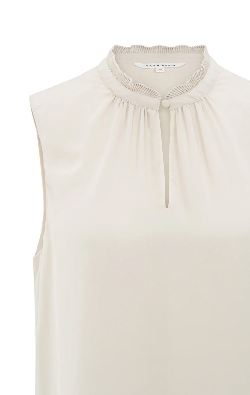 Sleeveless Top with Keyhole Detail