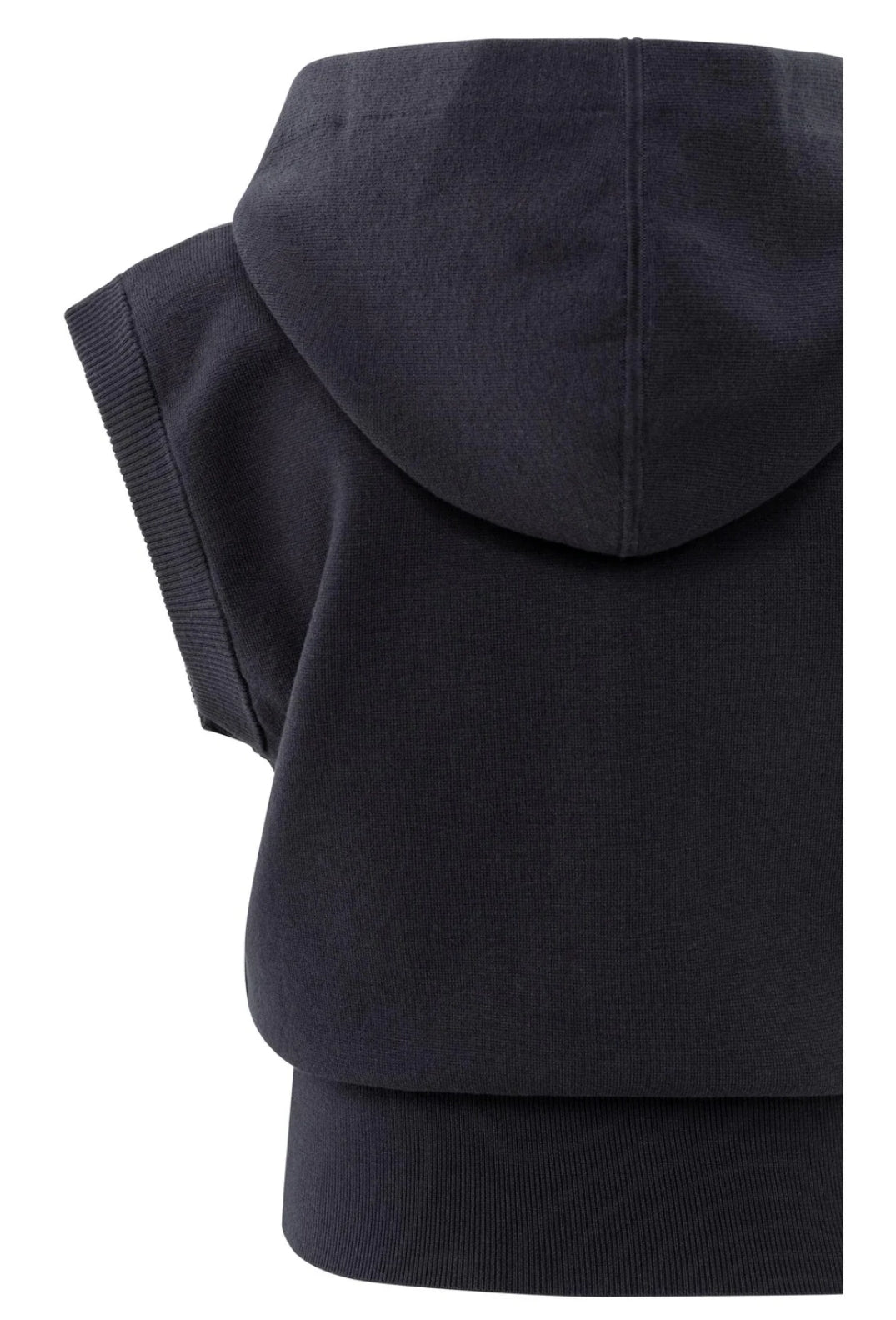 Sleeveless Hoody with Zipper