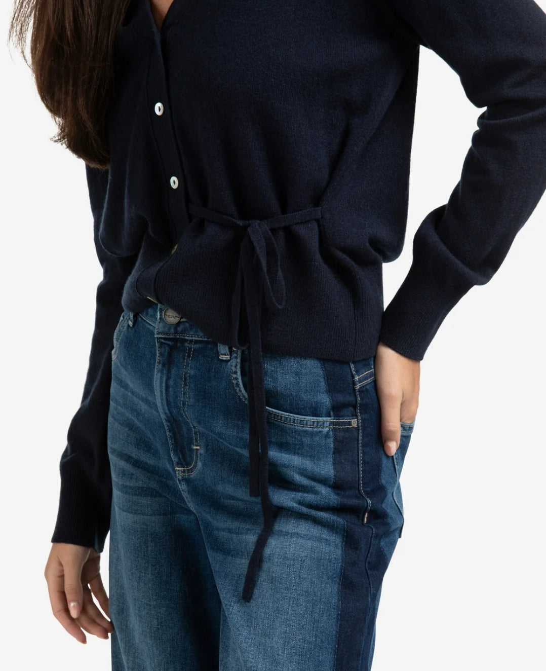 Cardigan With Tie Detail