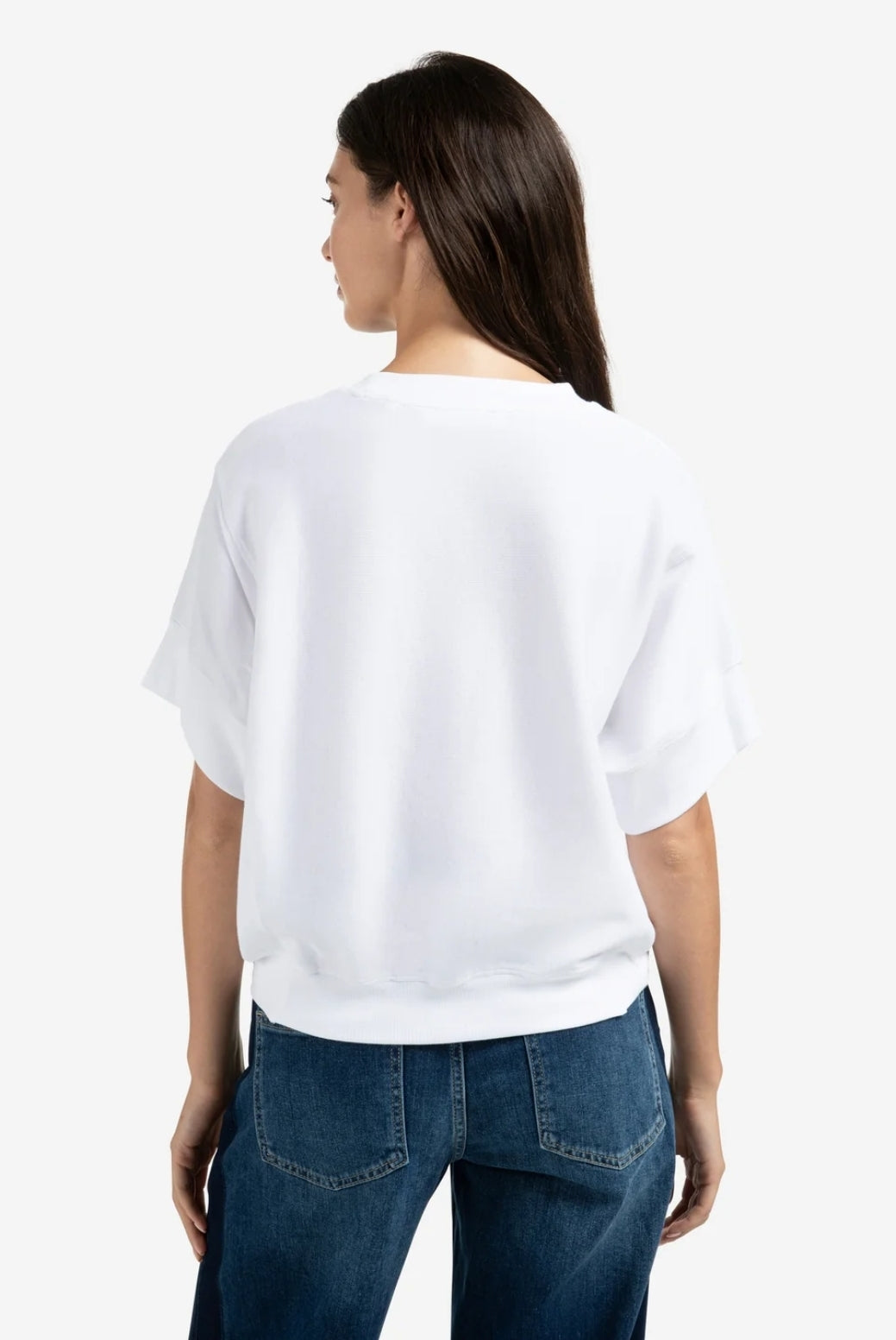 Ribbed Top With Short Sleeves