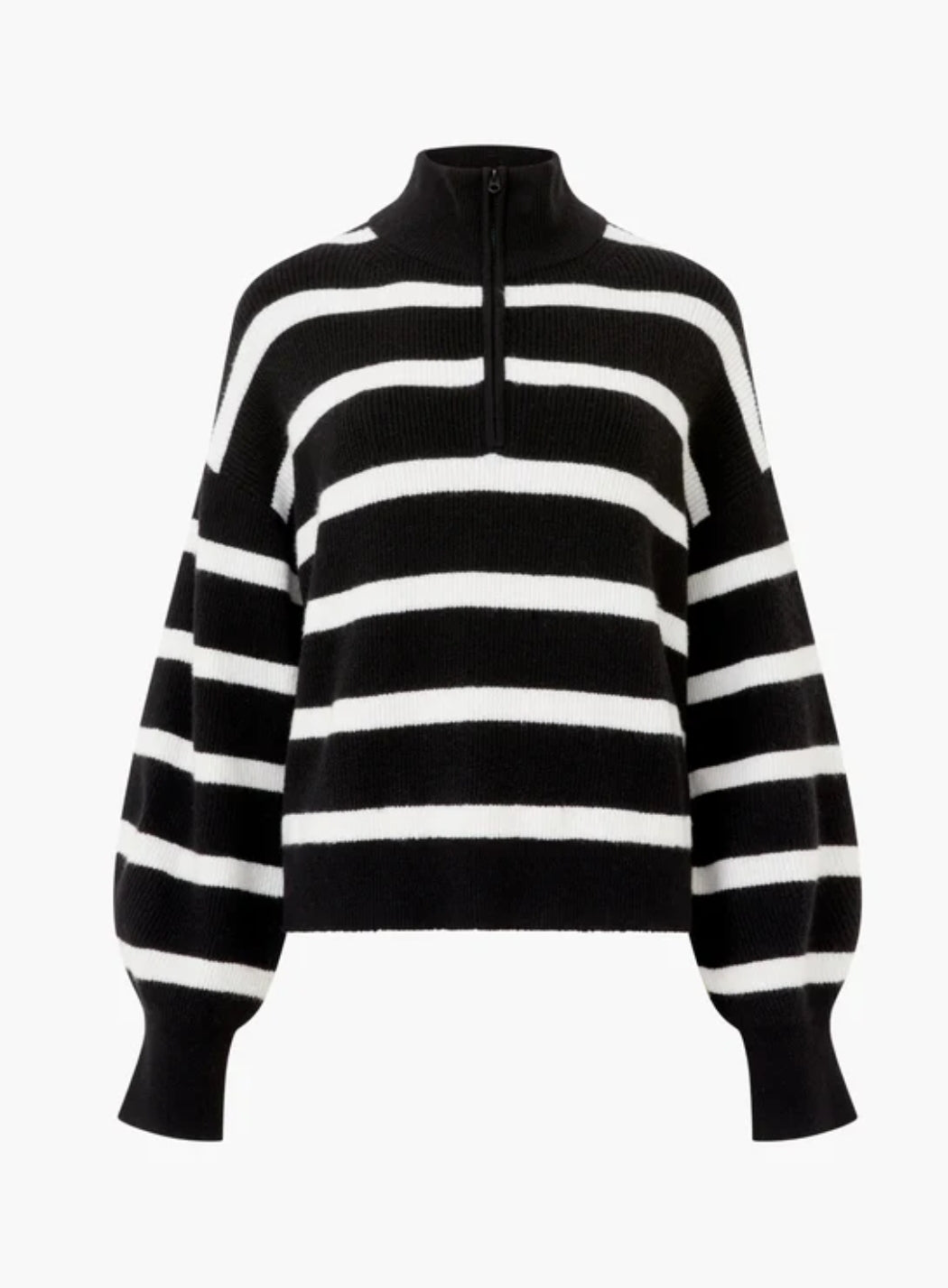 Stripe Half Zip Jumper