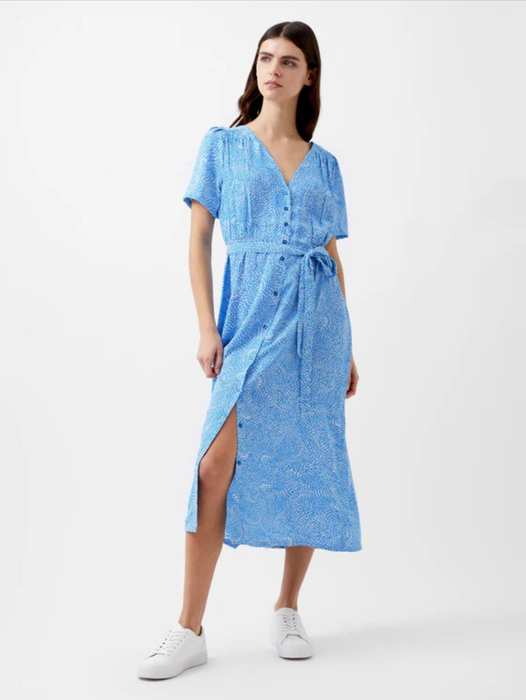 Bernice Button Through Midi Dress