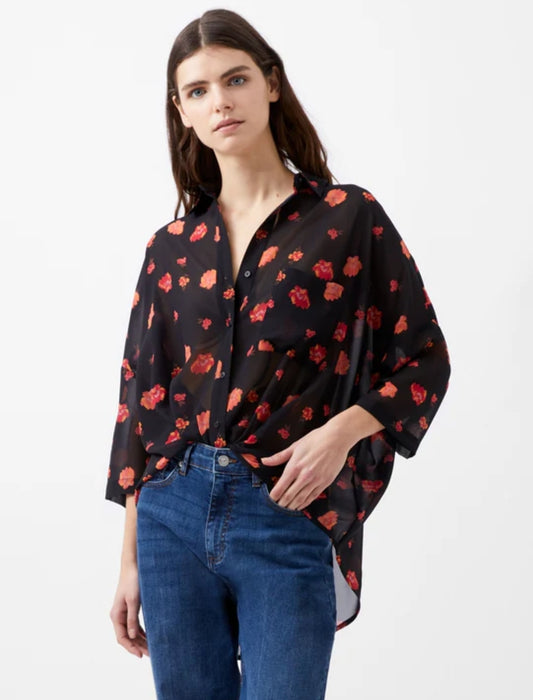 Rose Print Blouse