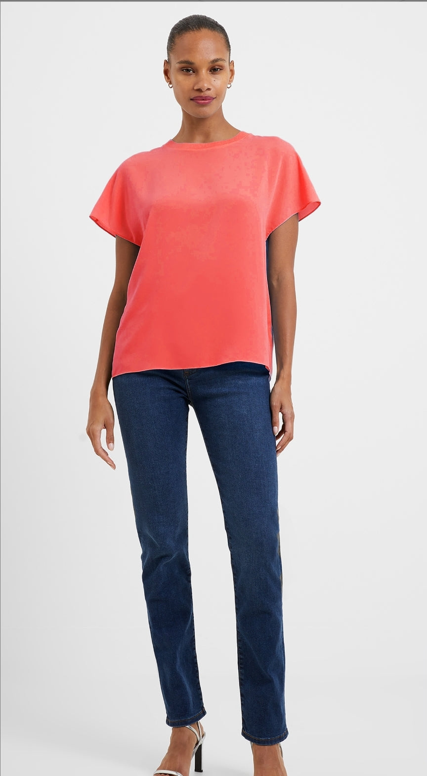 Crepe Light Cap Sleeve Top