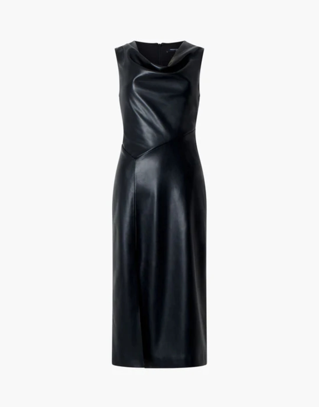 Electra PU Cowl Neck Dress