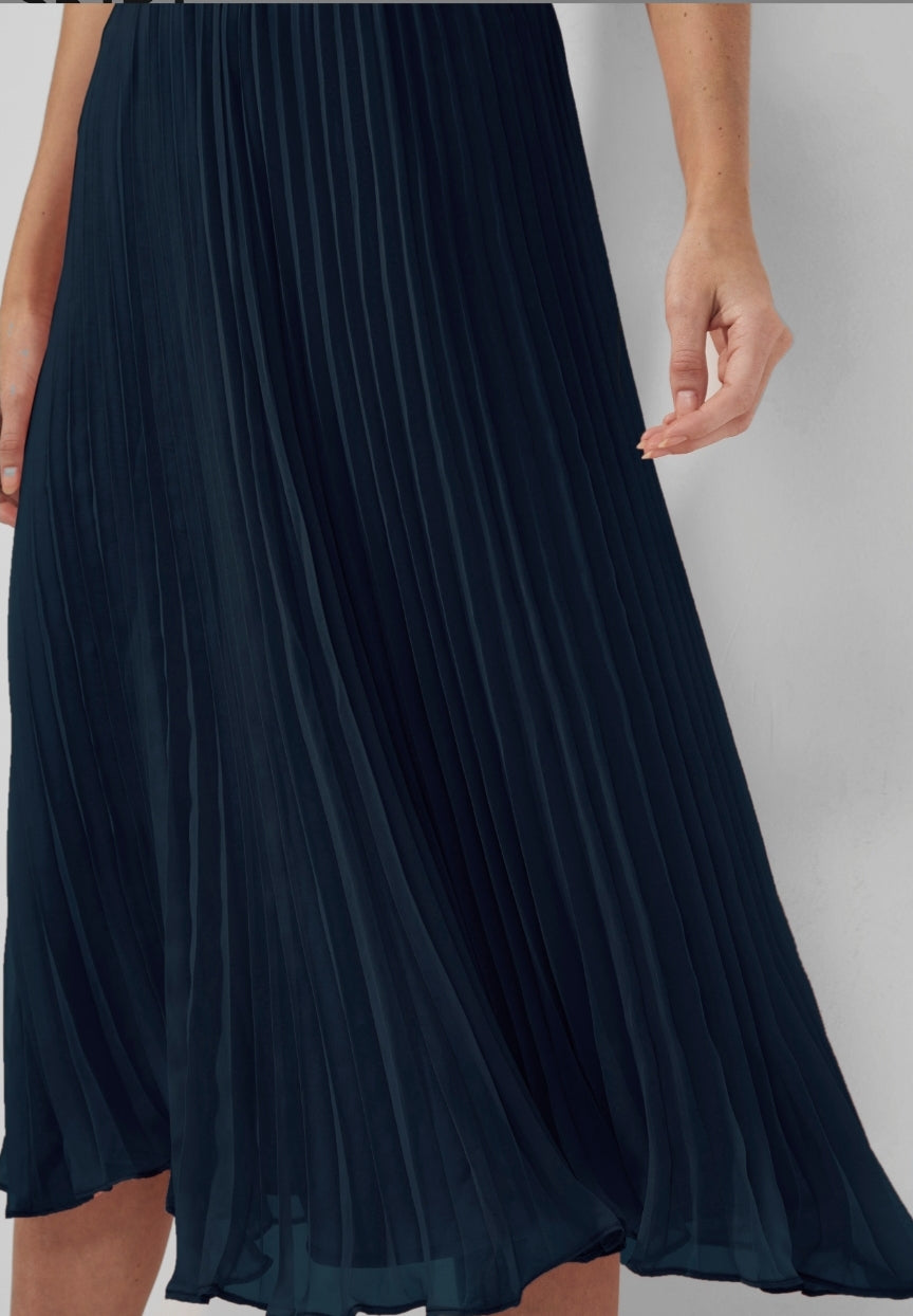 Pleated Solid Skirt