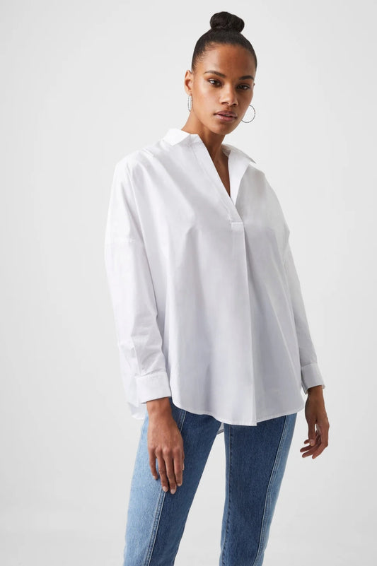 Cotton Poplin Popover Shirt