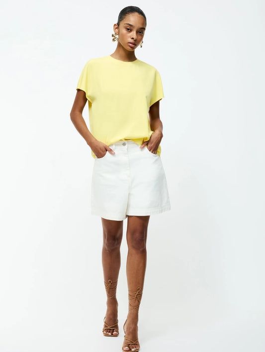 Capriana Crepe Crew Neck Top