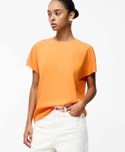Capriana Crepe Crew Neck Top