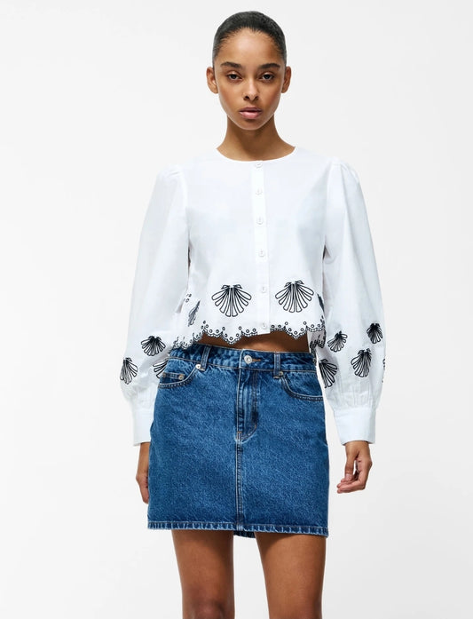 Cambria Cotton Embroidered Shirt