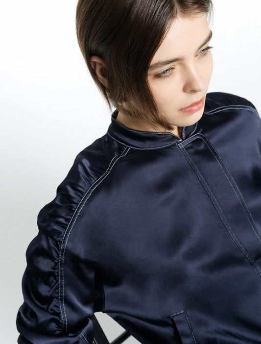 Akita Satin Bomber