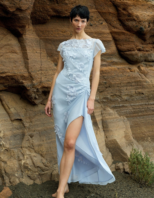 Arianna Chiffon Georgette Maxi Dress