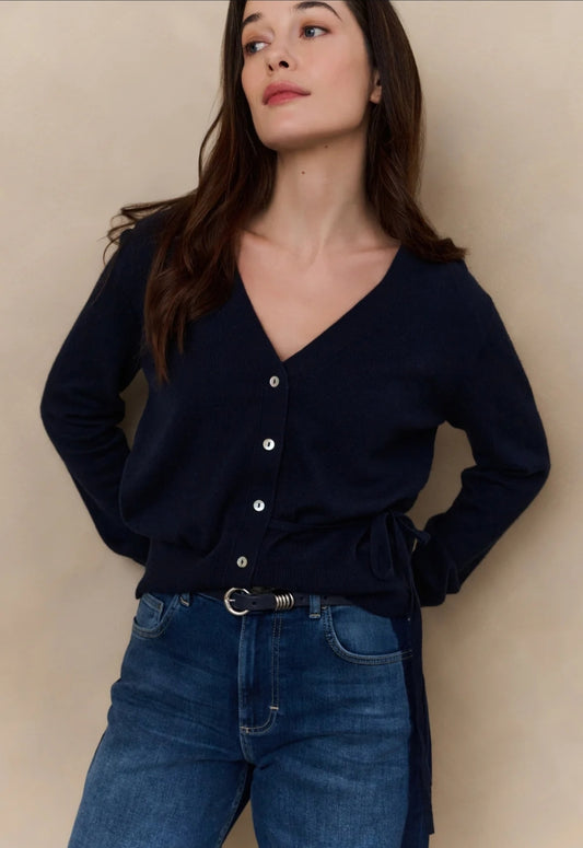 Cardigan With Tie Detail