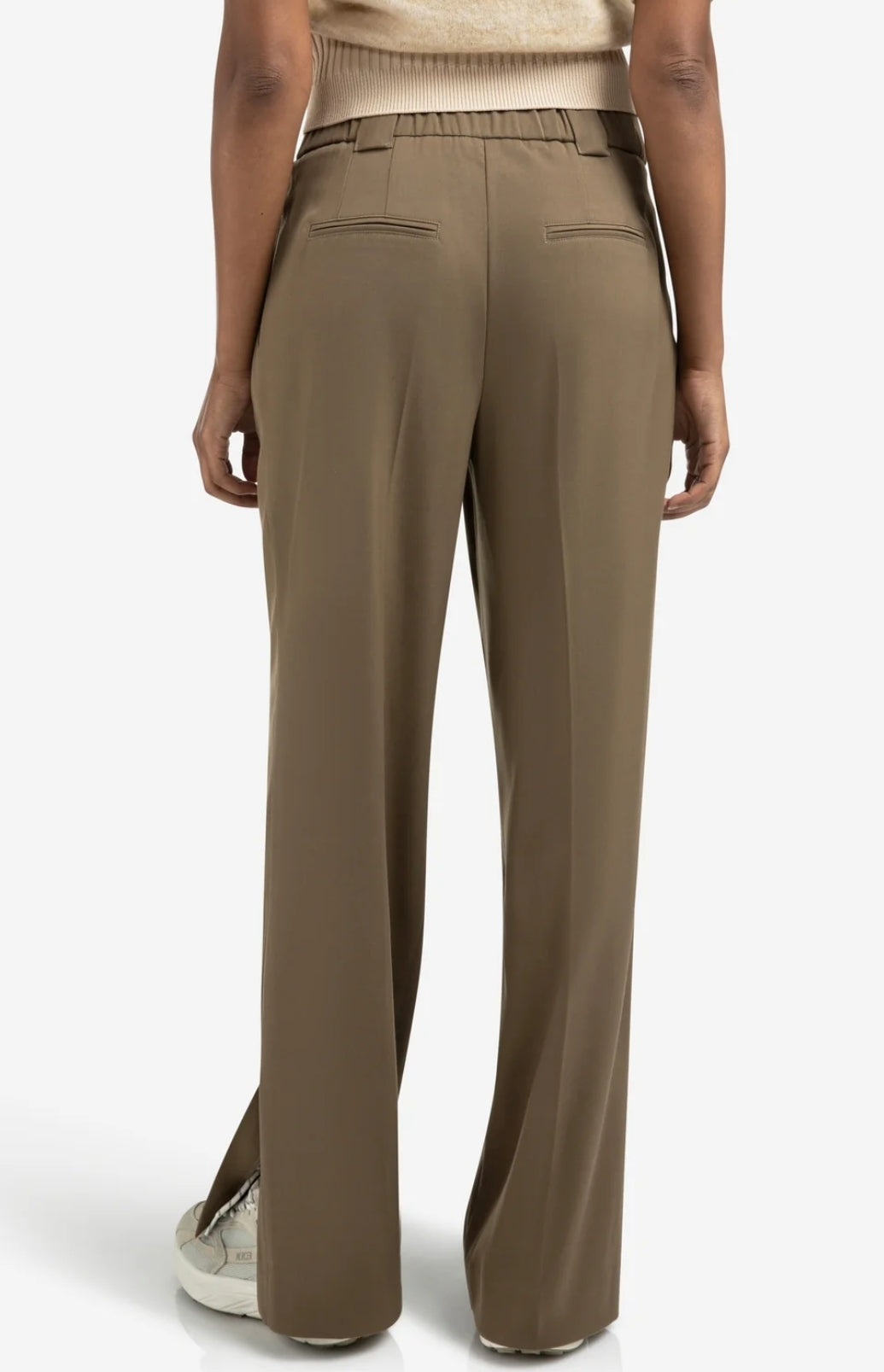 Wide Leg Trouser with slit detail